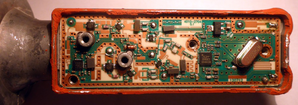 View of the RF front-end and first downconverter